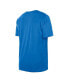 Фото #4 товара Men's Blue Detroit Lions Team Logo T-shirt