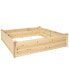 Фото #1 товара Wooden Fir Square Raised Garden Bed - 48 in - Natural