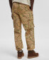 Men's Regular-Fit Pull On Camo Print Cargo Joggers, Created for Macy's Spiced Caramel, L - фото #3