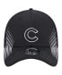 ფოტო #2 პროდუქტის Men's Black Chicago Cubs Active Dash Mark 39THIRTY Flex Hat