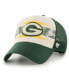 Men's Cream Green Bay Packers Breakout MVP Trucker Adjustable Hat