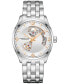 Фото #1 товара Men's Swiss Automatic Jazzmaster Stainless Steel Bracelet Watch 40mm