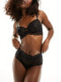 Фото #1 товара Lindex Eve lace high waist brazilian brief in black