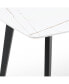 Фото #2 товара Porcelain Dining Table White 63"