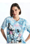 Фото #2 товара XSIDE Bisiklet Yaka Mickey Mouse Baskılı Kısa Kollu Kadın Tişört Tişört