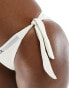 Фото #2 товара Tommy Hilfiger tonal logo tie side bikini bottom in white