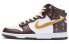 Фото #1 товара 【定制球鞋】 Nike Dunk High Retro 雪花 喷绘手绘 圣诞主题定制 高帮 板鞋 男款 白棕 / Кроссовки Nike Dunk High DD1399-107