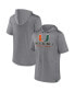 Фото #1 товара Men's Heather Gray Miami Hurricanes Modern Stack Hoodie T-shirt