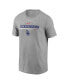 Men's Heather Gray Los Angeles Dodgers Team Engineered Performance T-shirt