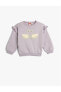 4wmg10120ak 360 Lila Kız Bebek Pamuk Jersey Sweatshirt