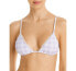 Charlie Holiday 286138 Women Louey Gingham Triangle Bikini Top, Size Large