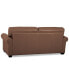 Фото #13 товара Orid 77" Leather Roll Arm Apartment Sofa, Created for Macy's