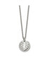 ფოტო #1 პროდუქტის Circle Leaf Pendant 27 inch Cable Chain Necklace