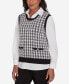 ფოტო #3 პროდუქტის Runway Ready Women's Houndstooth Two in One Vest