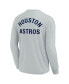 Men's and Women's Gray Houston Astros Super Soft Long Sleeve T-shirt