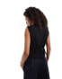 Фото #4 товара Weekday Mica waistcoat vest in black