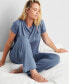 Фото #1 товара Women's 2-Pc. Fluid Knit Pajamas Set, Created for Macy's