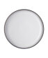 Studio Craft Grey/White 4 Piece Medium Coupe Plate Set