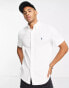 Фото #1 товара Polo Ralph Lauren short sleeve pique shirt slim fit player logo in white