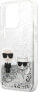 Karl Lagerfeld Etui Karl Lagerfeld KLHCP13LGKCS Apple iPhone 13 Pro srebrny/silver hardcase Liquid Glitter Karl&Choupette