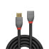 Lindy 3m HDMI 2.0 Extension - Anthra Line - 3 m - HDMI Type A (Standard) - HDMI Type A (Standard) - 3D - 18 Gbit/s - Black