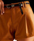 ფოტო #4 პროდუქტის Women's Free Reign Faux-Leather Shorts