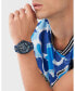 ფოტო #5 პროდუქტის Men's Thunder Force Three Hand Quartz Blue Silicone 47MM