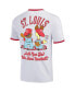 Men's White Garfield Atlanta Baseball Ringer T-Shirt