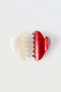 Pack of two large heart hair clips