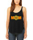 ფოტო #1 პროდუქტის Women's Premium Mom Sunflower Word Art Flowy Tank Top