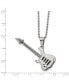 Фото #3 товара Chisel polished with Enamel Guitar Pendant on a Ball Chain Necklace