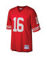 Фото #3 товара Men's Joe Montana Scarlet San Francisco 49ers Big and Tall 1990 Retired Player Replica Jersey