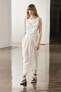 Фото #4 товара Платье из смесового льна со сборками — zw collection ZARA