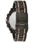 ფოტო #3 პროდუქტის Men's Precisionist Champlain Diamond-Accent Gray & Rose Gold-Tone Stainless Steel Bracelet Watch 46.5mm