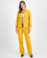 ფოტო #1 პროდუქტის Crepe Two-Button Blazer & Pants, Regular and Petite Sizes