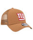 Men's Brown New York Giants Color Pack A-Frame Trucker 9FORTY Adjustable Hat