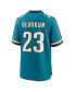 Men's Foye Oluokun Teal Jacksonville Jaguars Prowler Throwback Player Game Jersey Голубой, M - фото #2