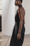 Фото #5 товара Платье миди с горловиной халтер — zw collection ZARA