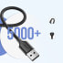 Фото #8 товара Kabel przewód USB - micro USB 2.4A 480Mbps 1.5m czarny