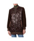 Фото #1 товара Women's Light Weight Quilted Jacket with Faux Fur Sleeves