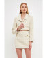 Фото #2 товара Women's Cropped Tweed Jacket