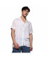 Фото #1 товара Men's EcoLiva Baby Pink & Powder Blue Pastel Vertical Ombre Shirt