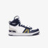 Фото #2 товара Lacoste L001 Mid 223 1 SMA Mens White Leather Lifestyle Sneakers Shoes