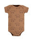 Фото #8 товара Baby Boys Cotton Bodysuits, Brown Bear