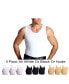 Фото #5 товара Men's Big & Tall Insta Slim 3 Pack Compression Muscle Tank T-Shirts