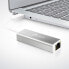 j5create JUE130 USB™ 3.0 Gigabit Ethernet Adapter - Silver and White - Wired - USB - Ethernet - 1000 Mbit/s - Silver - White