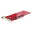Фото #1 товара Quad M.2 PCIe Adapter Card - PCIe x16 to Quad NVMe or AHCI M.2 SSDs - PCI Express 4.0 - 7.8GBps/Drive - Bifurcation Required - Windows/Linux Compatible - PCIe - M.2 - PCIe 4.0 - Red - 4353192 h - 7.8 Gbit/s