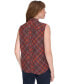 ფოტო #2 პროდუქტის Women's Printed Tie-Neck Sleeveless Top