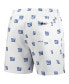 Men's White New York Giants Allover Print Mini Logo Shorts