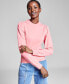 Фото #1 товара Women's Puff-Sleeve Sweater, Created for Macy's